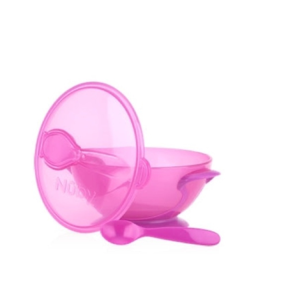 NWOT Nuby Easy Go Suction Bowl & Spoon Travel Set